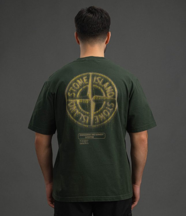 Чоловіча футболка STONE ISLAND 152100037-S0197 V005E, колір зелений | Ціна 12499 грн, фото 6