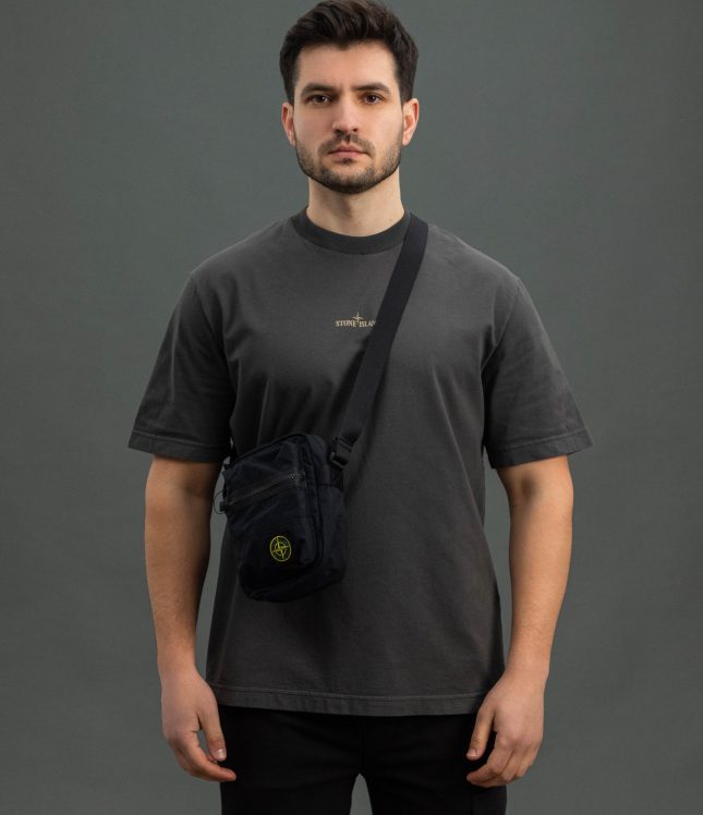 Чоловіча сумка STONE ISLAND 159200019-S0257 V0029, колір чорний | Ціна 14499 грн, фото 2
