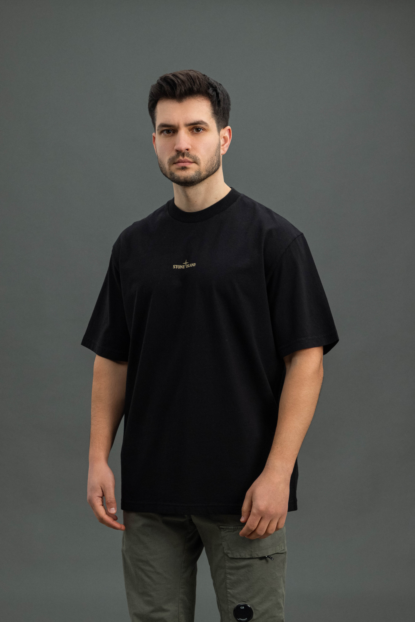 Чоловіча футболка STONE ISLAND 152100037-S0197 V0029, колір чорний