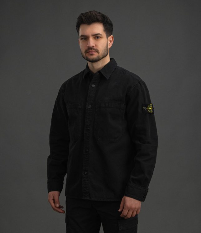 Чоловічий оверширт STONE ISLAND 151200025-S0184 V0129, колір чорний | Ціна 25999 грн, фото 1
