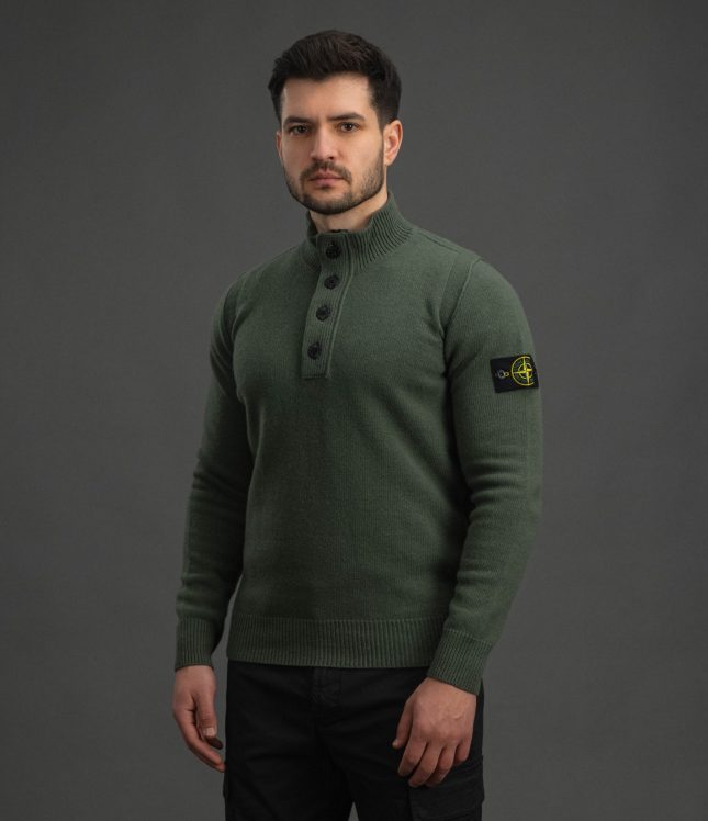 Чоловічий светр STONE ISLAND 155100040-S00A3 V0054, колір зелений | Ціна 24999 грн, фото 1