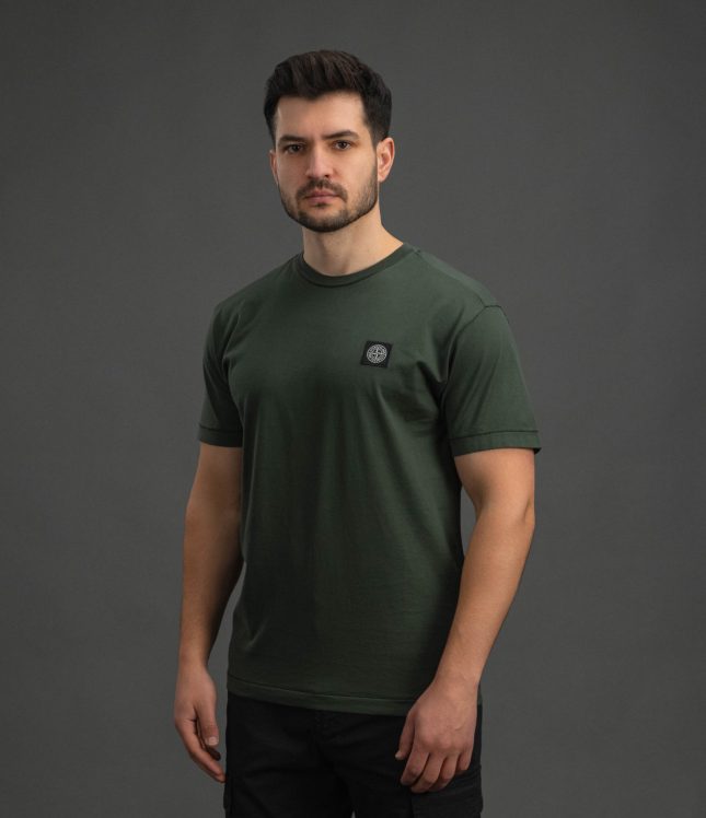 Чоловіча футболка STONE ISLAND 152100027-S0013 V005E, колір зелений | Ціна 8499 грн, фото 1