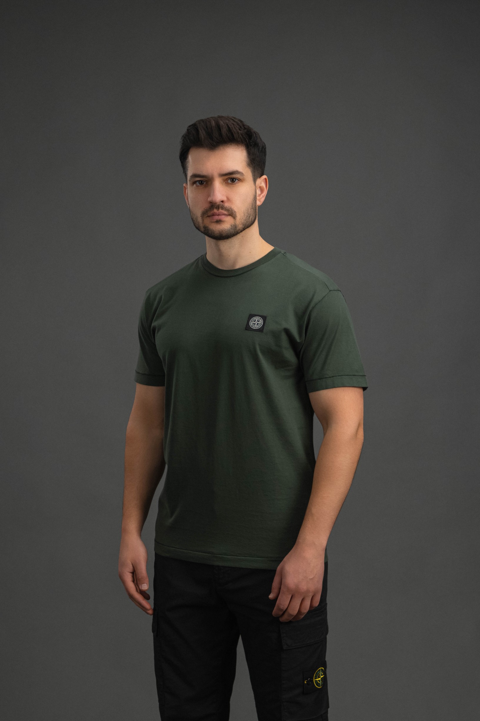 Чоловіча футболка STONE ISLAND 152100027-S0013 V005E, колір зелений