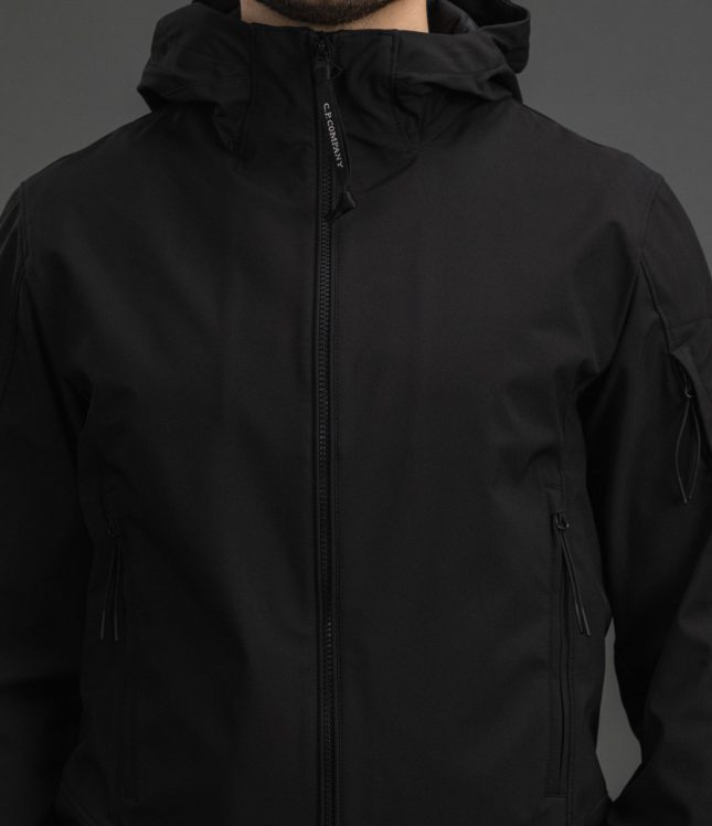 Чоловіча куртка C.P. COMPANY SHELL-R MEDIUM JACKET CMOW729A 005968A COL:999, колір чорний | Ціна 20499 грн, фото 4
