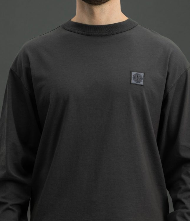 Чоловічий лонгслів STONE ISLAND 152100024-S0115 V0062, колір сірий | Ціна 9599 грн, фото 3