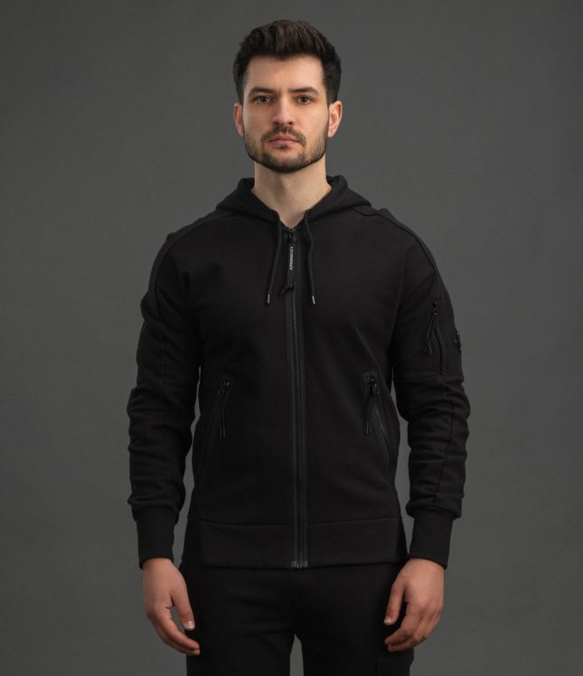 Чоловіче худі C.P. COMPANY CMSS716A 005086W COL:999, колір чорний | Ціна 13999 грн, фото 2