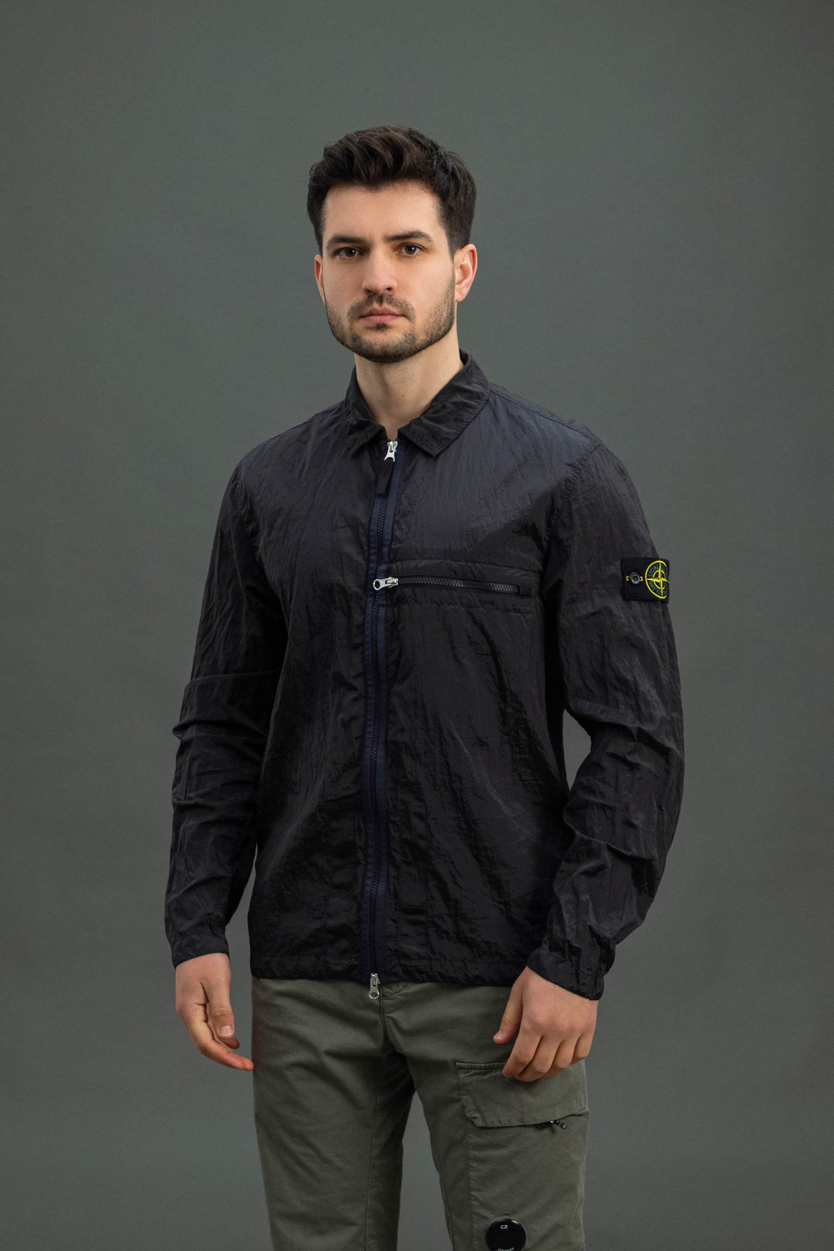 Чоловічий оверширт STONE ISLAND 1510919 V0065, колір сірий