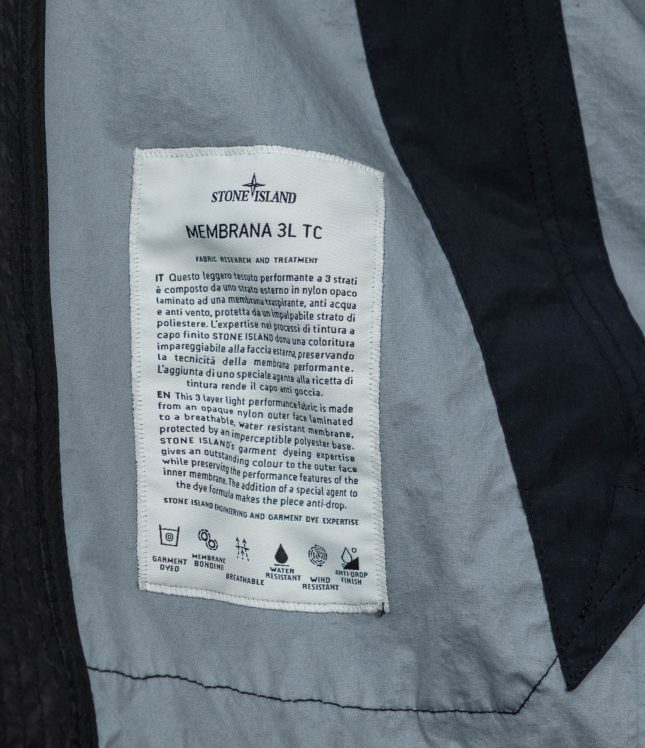 Чоловіча куртка STONE ISLAND MEMBRANA 3L TC 1540723 V0029, колір чорний | Ціна 31199 грн, фото 9