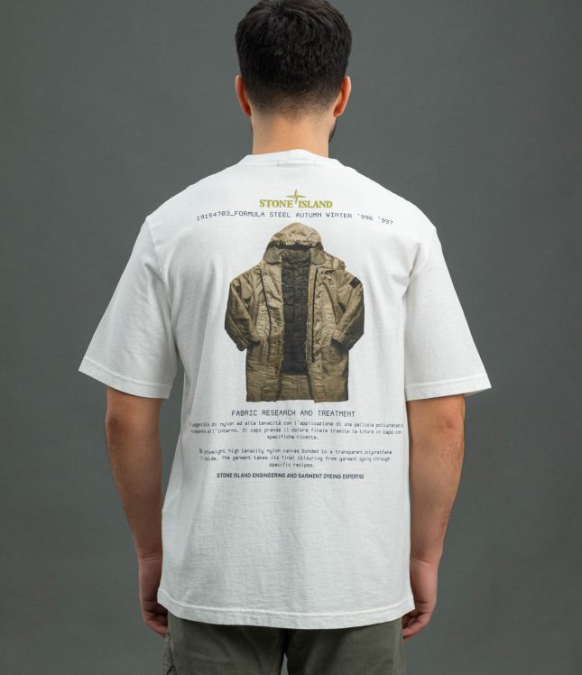 Чоловіча футболка STONE ISLAND 152100037-S0091 V0001, колір білий | Ціна 11499 грн, фото 6