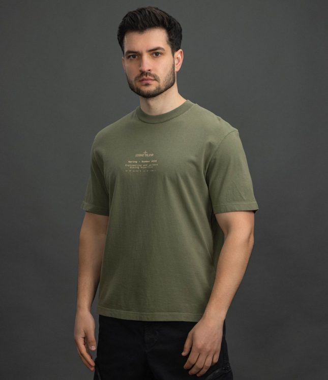 Чоловіча футболка STONE ISLAND 152100001-S0285 V005G, колір зелений | Ціна 12499 грн, фото 1