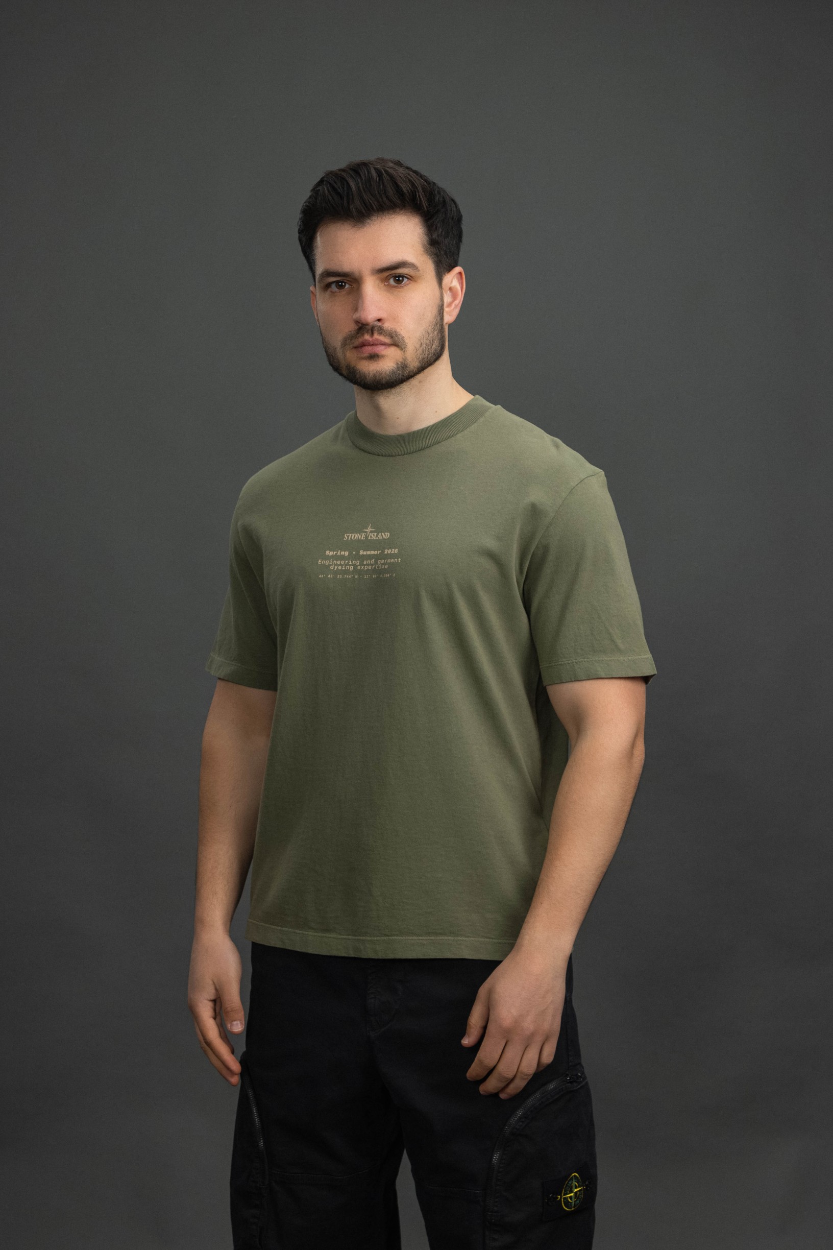 Чоловіча футболка STONE ISLAND 152100001-S0285 V005G, колір зелений
