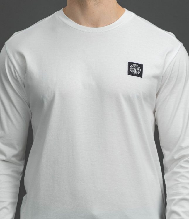 Чоловічий лонгслів STONE ISLAND 152100028-S0013 V0001, колір білий | Ціна 10499 грн, фото 3