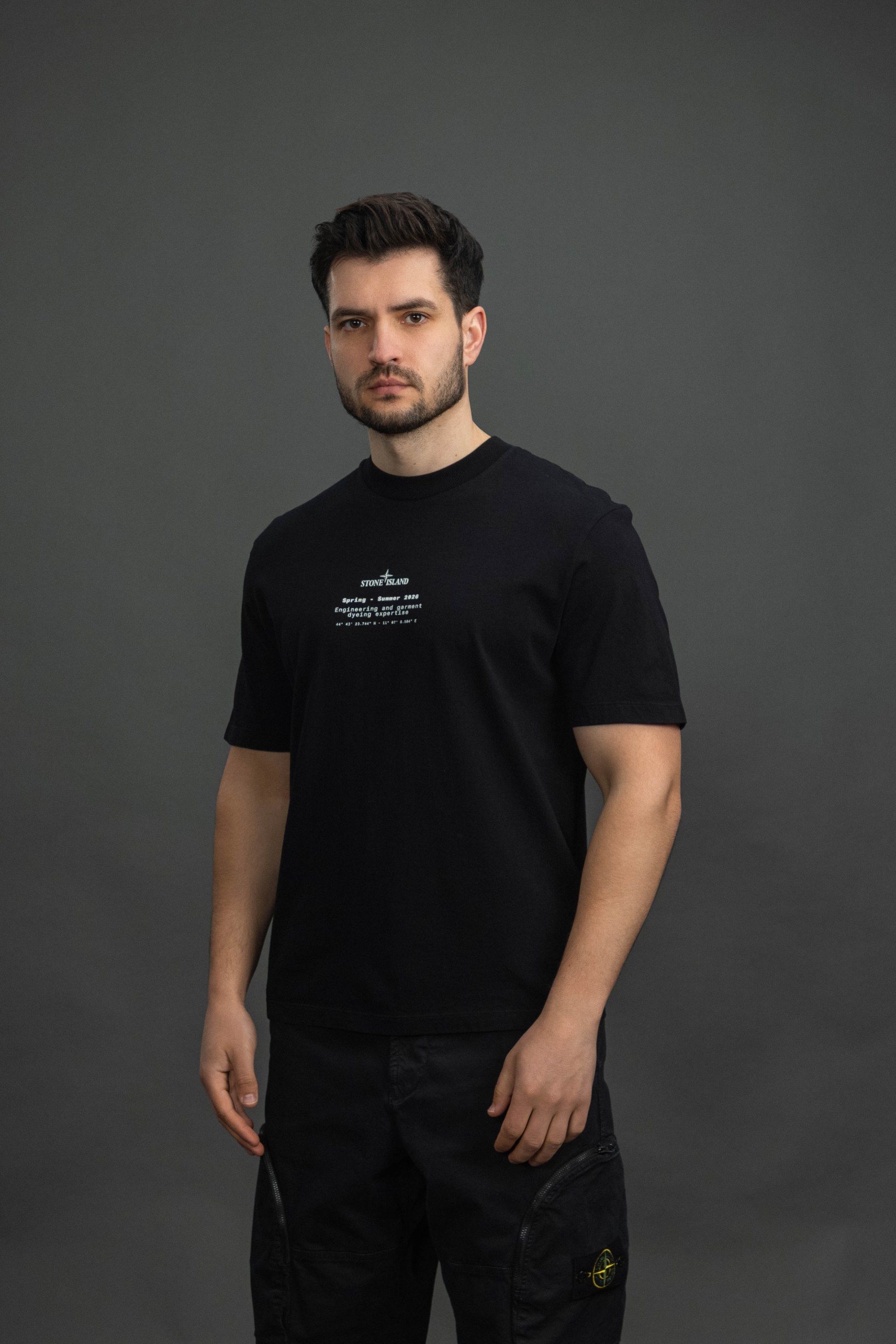 Чоловіча футболка STONE ISLAND 152100001-S0285 V0029, колір чорний