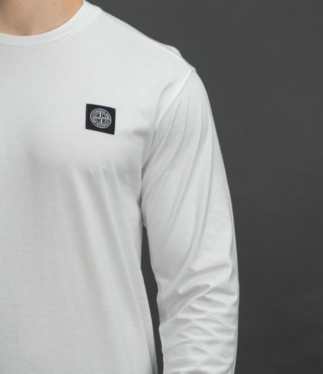 Чоловічий лонгслів STONE ISLAND 152100028-S0013 V0001, колір білий | Ціна 10499 грн, фото 4