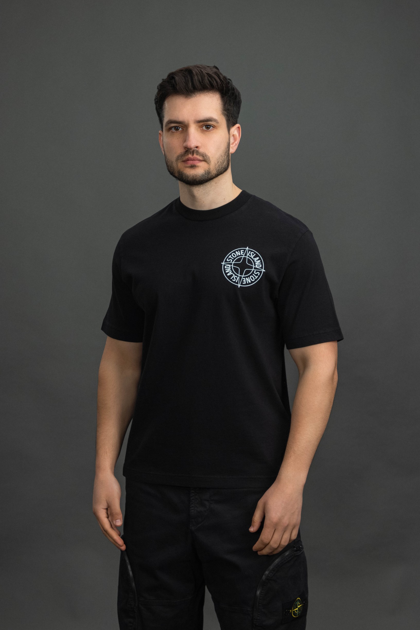 Чоловіча футболка STONE ISLAND 152100001-S0284 V0029, колір чорний
