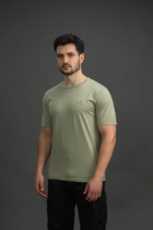 Чоловіча футболка C.P. COMPANY CMTS113A 006374G COL:610, колір зелений