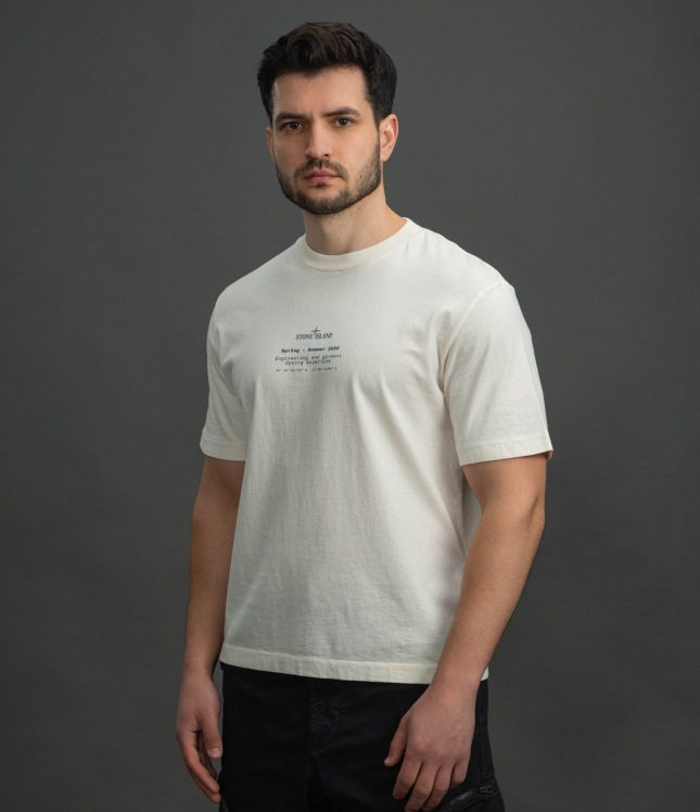 Чоловіча футболка STONE ISLAND 152100001-S0285 V0093, колір бежевий | Ціна 9999 грн, фото 1