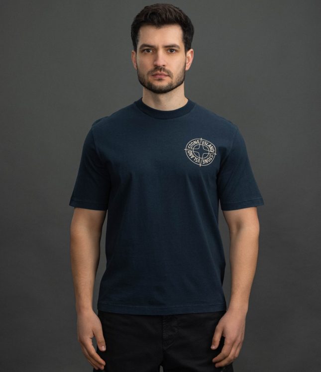 Чоловіча футболка STONE ISLAND 152100001-S0284 V0020, колір синій | Ціна 12499 грн, фото 2