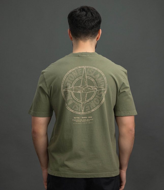 Чоловіча футболка STONE ISLAND 152100001-S0285 V005G, колір зелений | Ціна 12499 грн, фото 6