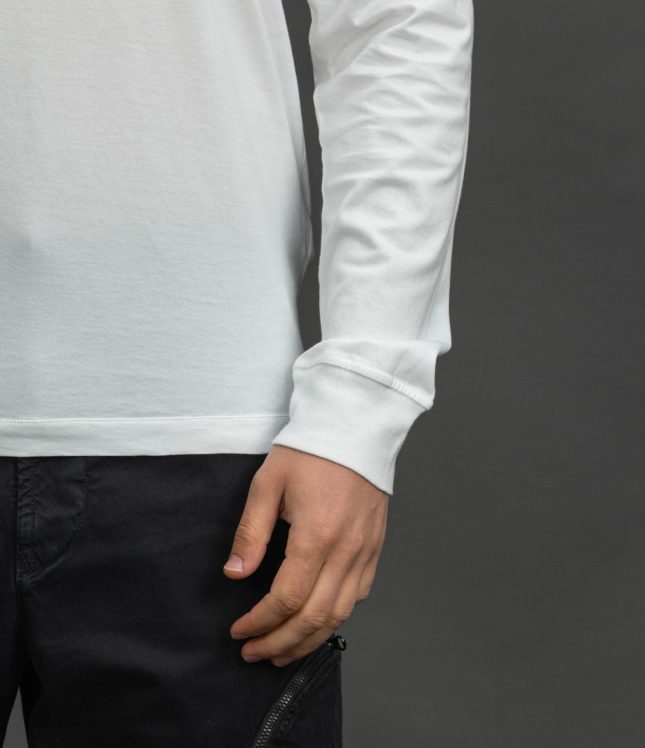 Чоловічий лонгслів STONE ISLAND 152100028-S0013 V0001, колір білий | Ціна 10499 грн, фото 5