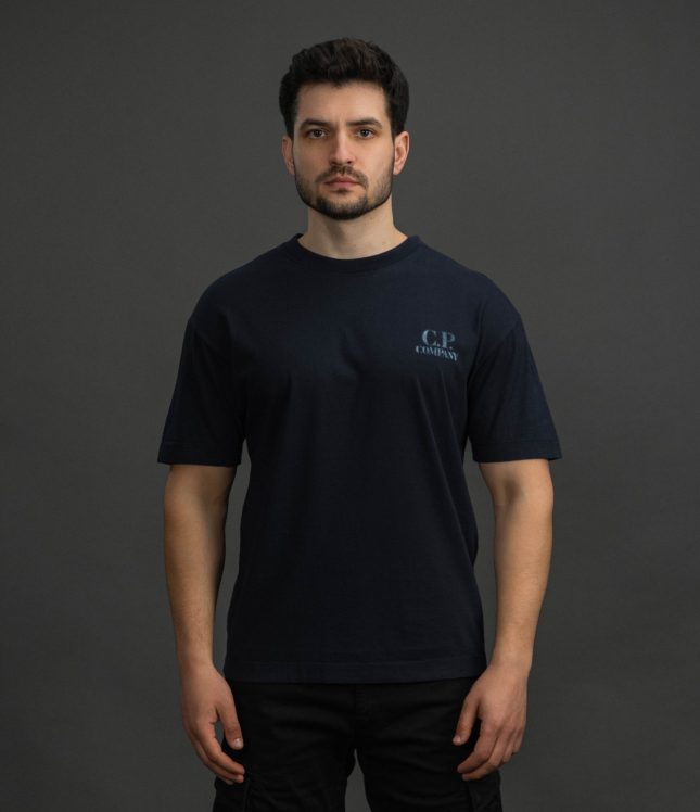 Чоловіча футболка C.P. COMPANY CMTS143A 110579W COL:888, колір синій | Ціна 6499 грн, фото 2