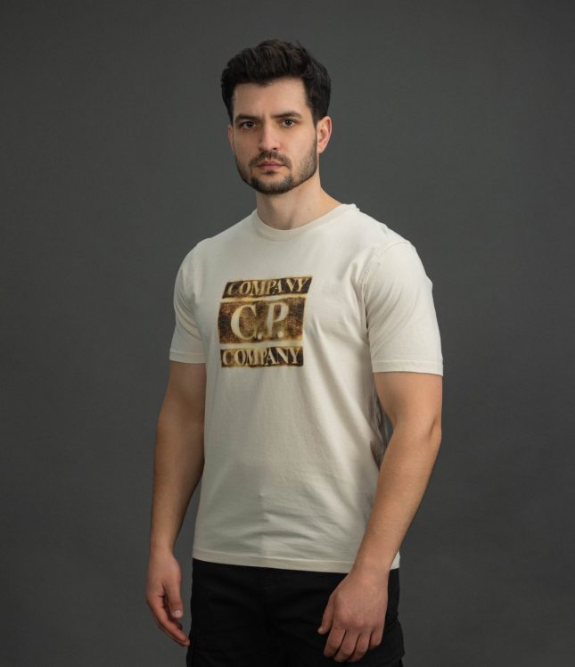 Чоловіча футболка C.P. COMPANY CMTS141A 110579W COL:114, колір бежевий | Ціна 6499 грн, фото 1