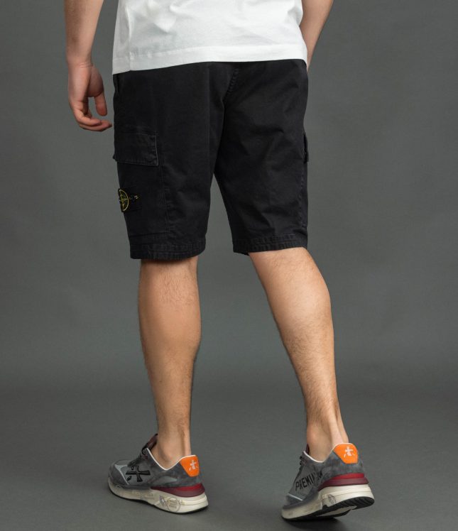 Чоловічі шорти STONE ISLAND 15L100018-S0004 V0129, колір чорний | Ціна 14399 грн, фото 5