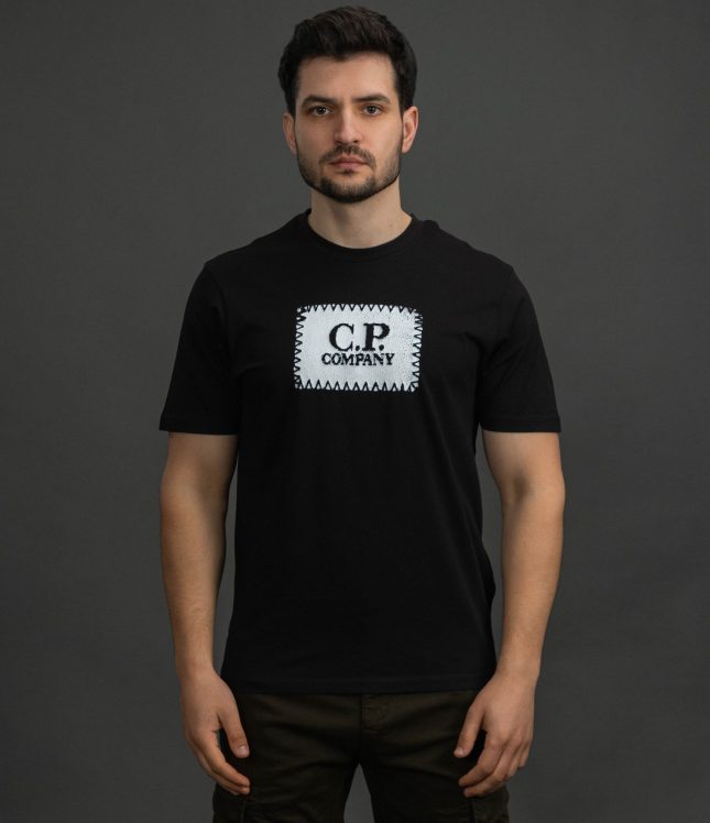 Чоловіча футболка C.P. COMPANY CMTS723A 005100W COL:999, колір чорний | Ціна 4999 грн, фото 2