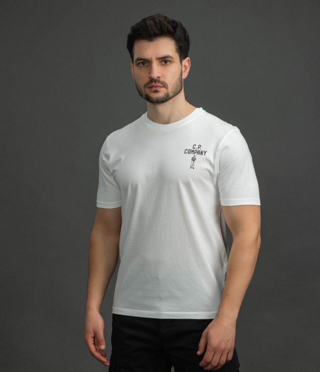 Чоловіча футболка C.P. COMPANY CMTS174A 110579W COL:103, колір білий | Ціна 6499 грн, фото 1
