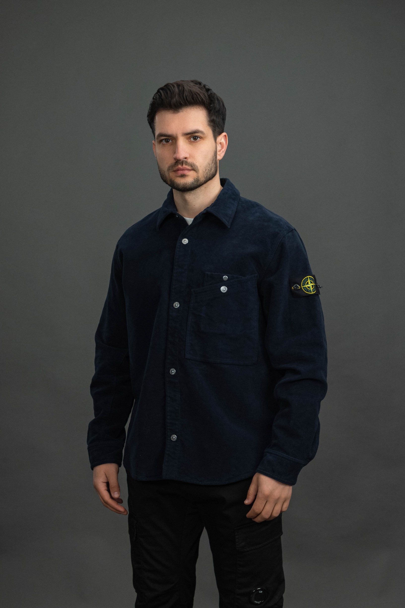 Чоловічий оверширт STONE ISLAND 151200019-S0228 V0020, колір синій