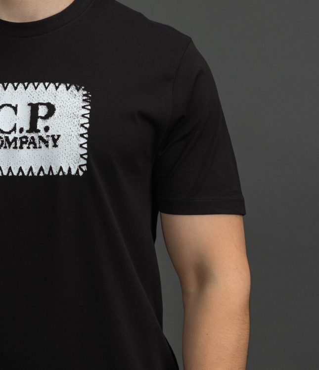Чоловіча футболка C.P. COMPANY CMTS723A 005100W COL:999, колір чорний | Ціна 4999 грн, фото 4
