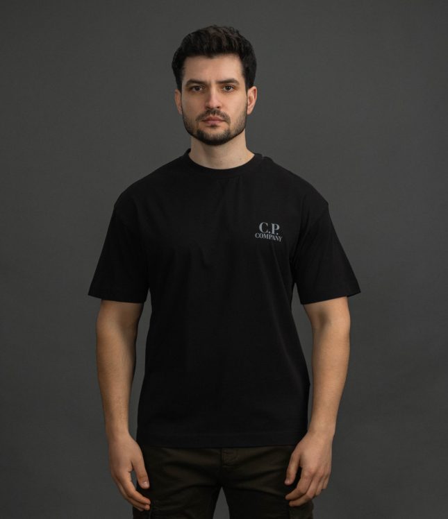 Чоловіча футболка C.P. COMPANY CMTS086A 005100W COL:999, колір чорний | Ціна 5499 грн, фото 2