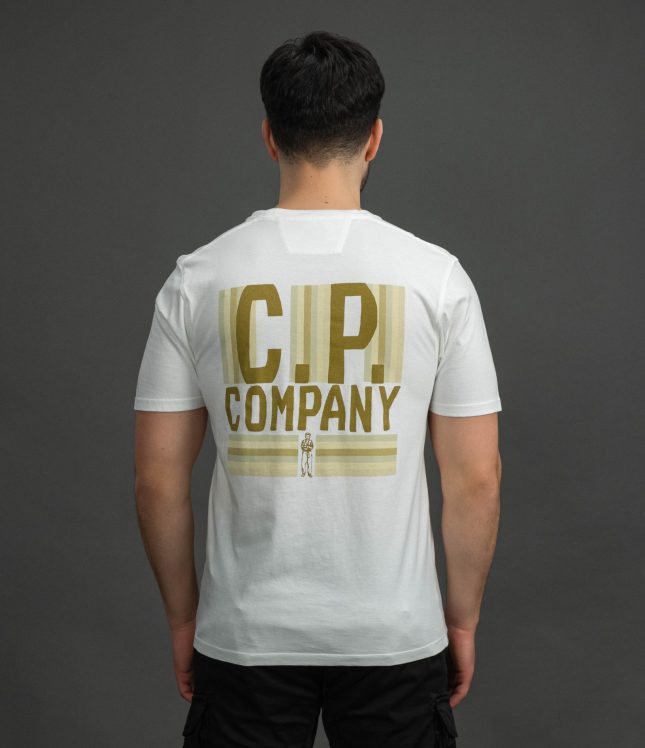 Чоловіча футболка C.P. COMPANY CMTS174A 110579W COL:103, колір білий | Ціна 6499 грн, фото 6