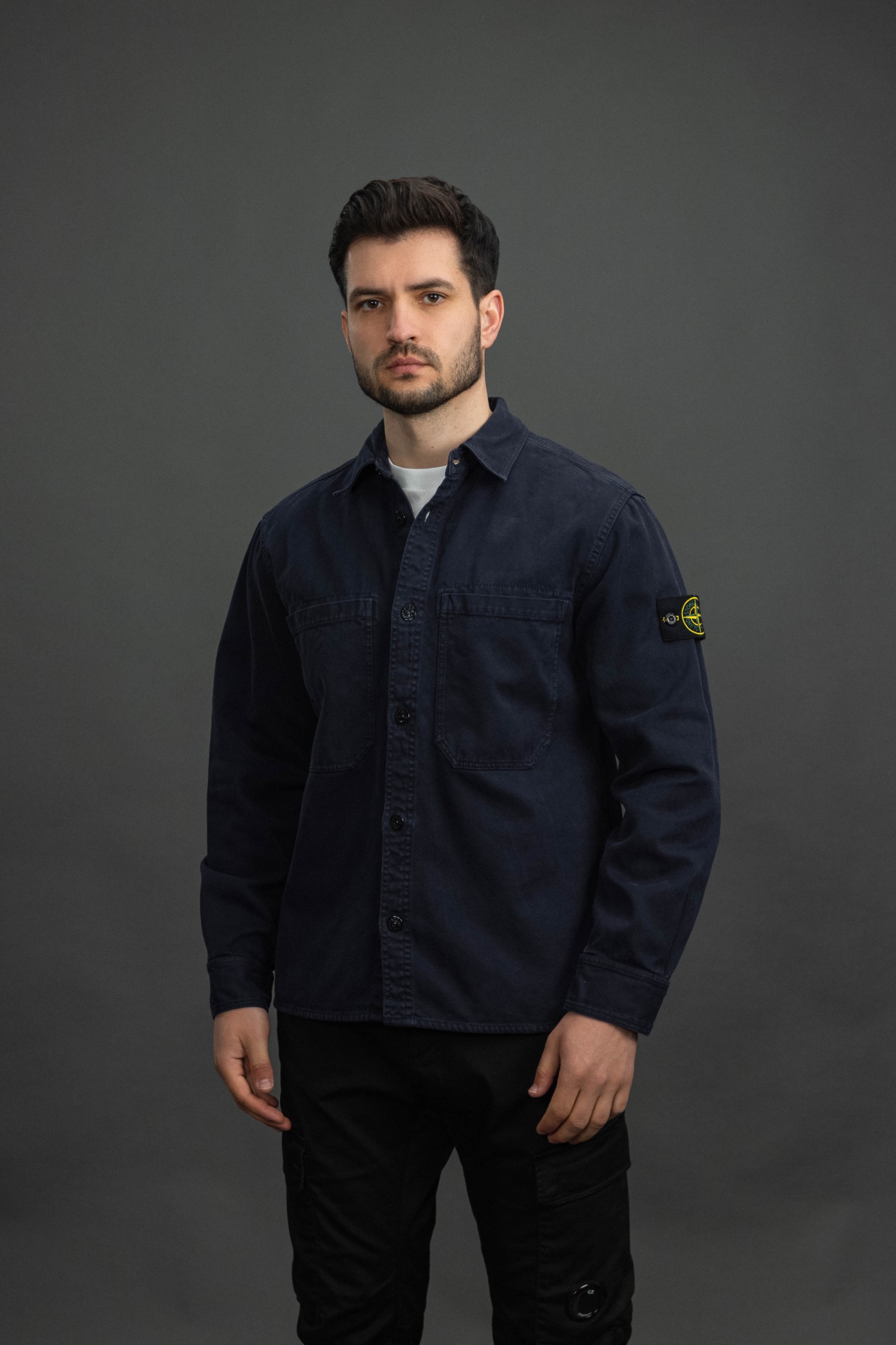 Чоловічий оверширт STONE ISLAND 151200025-S0184 V0126, колір фіолетовий