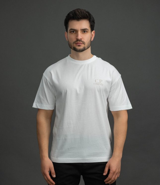 Чоловіча футболка C.P. COMPANY CMTS086A 005100W COL:103, колір білий | Ціна 5499 грн, фото 2