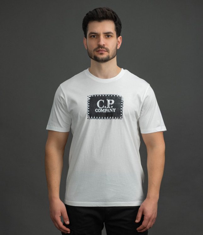 Чоловіча футболка C.P. COMPANY CMTS723A 005100W COL:103, колір білий | Ціна 4999 грн, фото 2
