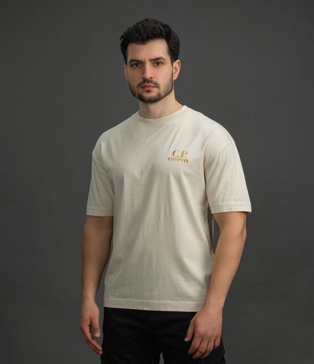 Чоловіча футболка C.P. COMPANY CMTS143A 110579W COL:114, колір бежевий | Ціна 6499 грн, фото 1