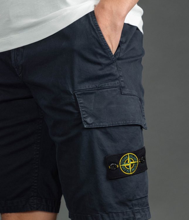 Чоловічі шорти STONE ISLAND 15L100018-S0004 V0120, колір синій | Ціна 14399 грн, фото 4