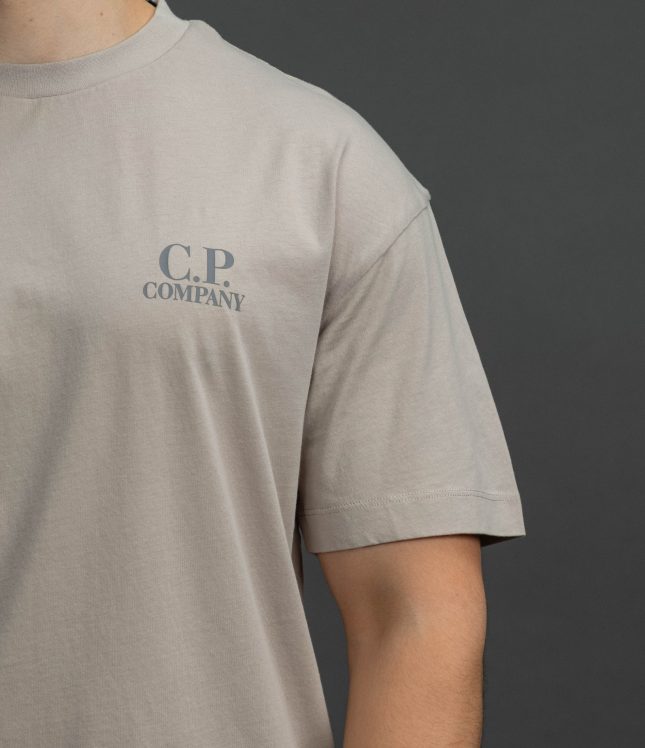 Чоловіча футболка C.P. COMPANY CMTS086A 005100W COL:904, колір коричневий | Ціна 5499 грн, фото 4