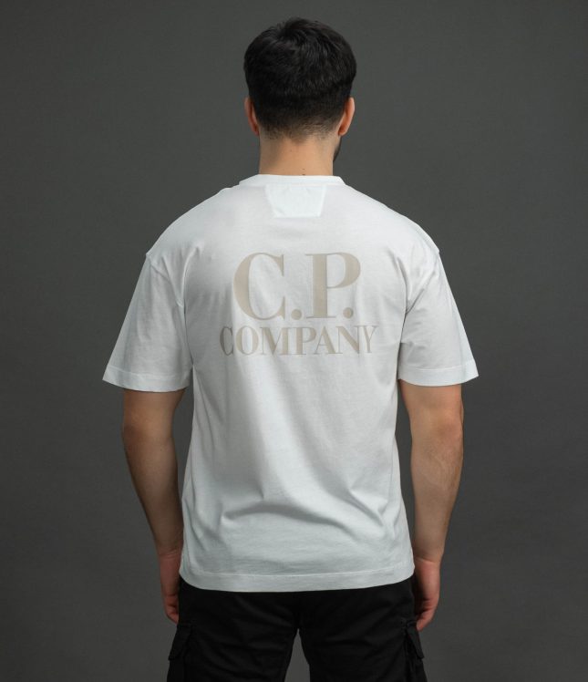 Чоловіча футболка C.P. COMPANY CMTS086A 005100W COL:103, колір білий | Ціна 5499 грн, фото 6