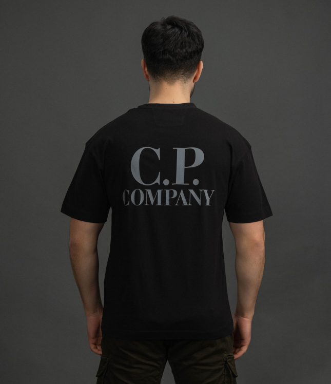 Чоловіча футболка C.P. COMPANY CMTS086A 005100W COL:999, колір чорний | Ціна 5499 грн, фото 6