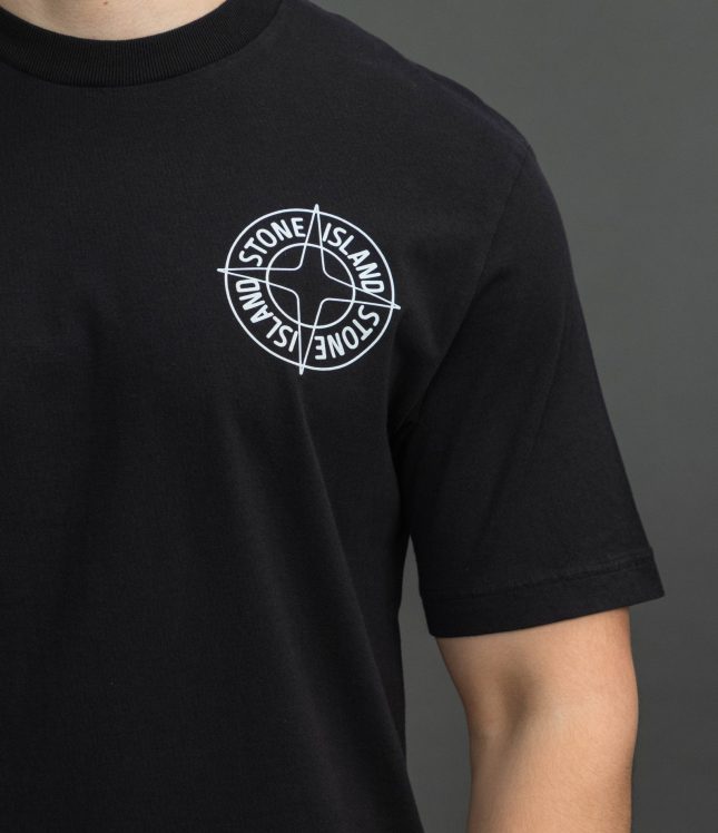 Чоловіча футболка STONE ISLAND 152100001-S0284 V0029, колір чорний | Ціна 12499 грн, фото 4