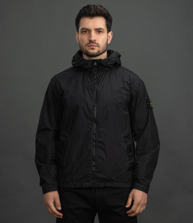 Чоловіча куртка STONE ISLAND GARMENT DYED CRINKLE REPS NY 154100001-S0A23 V0029, колір чорний | Ціна 35999 грн, фото 2