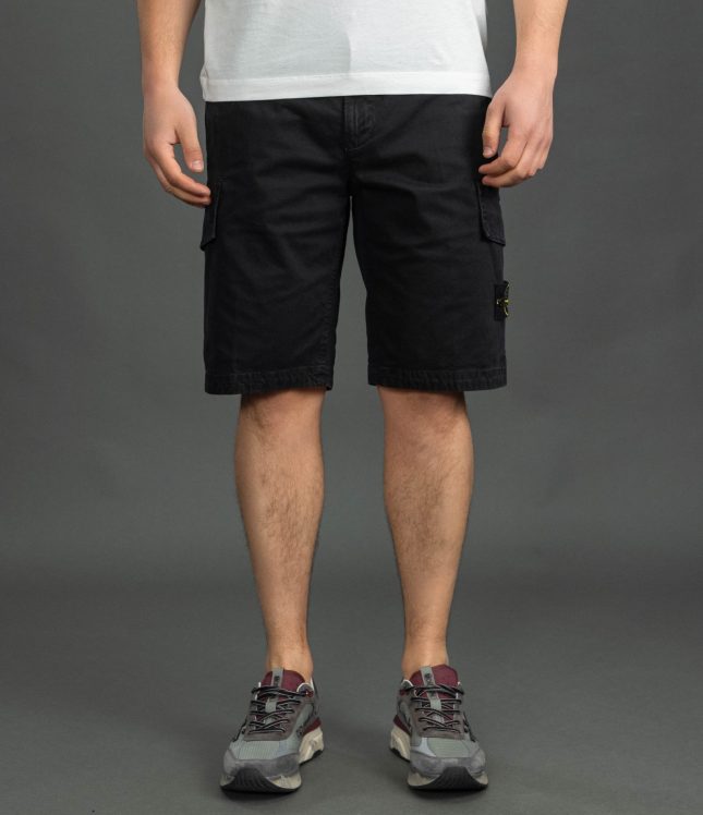 Чоловічі шорти STONE ISLAND 15L100018-S0004 V0129, колір чорний | Ціна 14399 грн, фото 2
