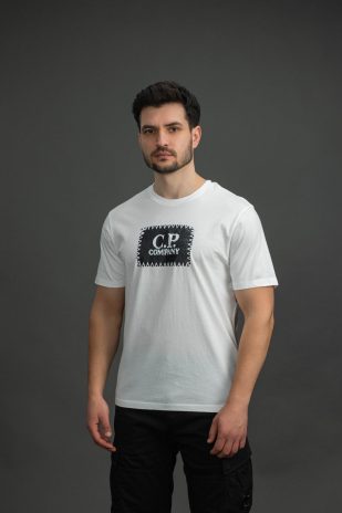 Чоловіча футболка C.P. COMPANY CMTS723A 005100W COL:103, колір білий