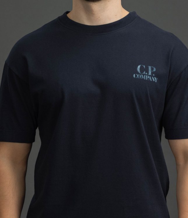 Чоловіча футболка C.P. COMPANY CMTS143A 110579W COL:888, колір синій | Ціна 6499 грн, фото 3