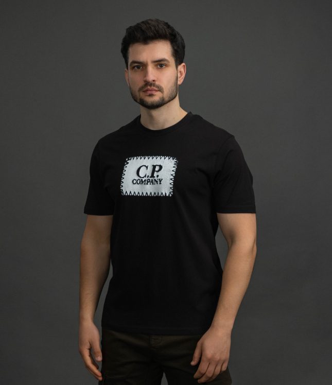 Чоловіча футболка C.P. COMPANY CMTS723A 005100W COL:999, колір чорний | Ціна 4999 грн, фото 1