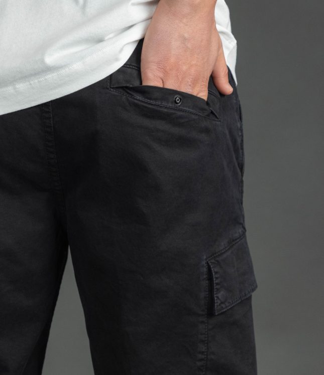 Чоловічі шорти STONE ISLAND 15L100018-S0004 V0129, колір чорний | Ціна 14399 грн, фото 6