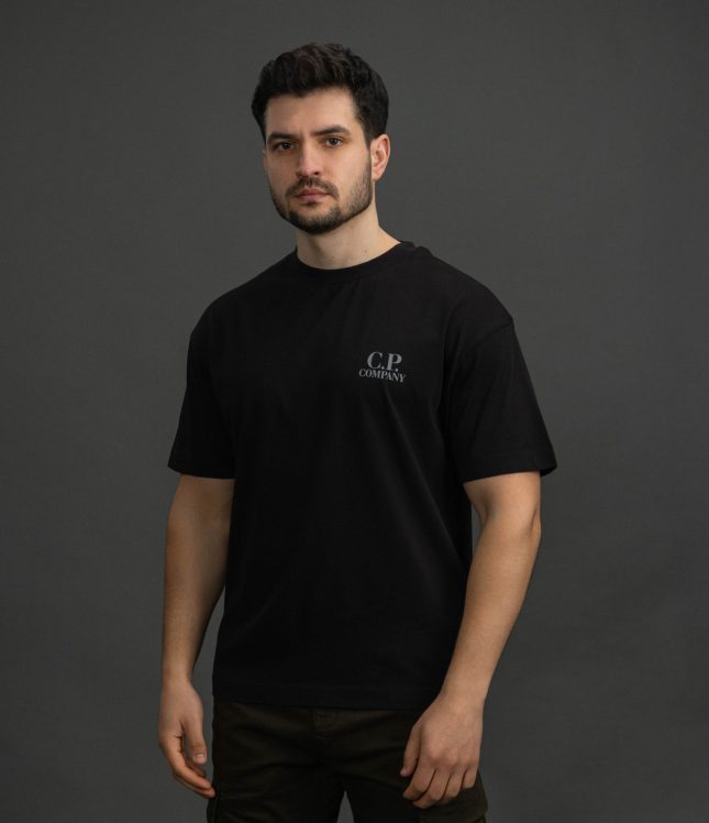 Чоловіча футболка C.P. COMPANY CMTS086A 005100W COL:999, колір чорний | Ціна 5499 грн, фото 1