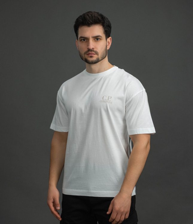 Чоловіча футболка C.P. COMPANY CMTS086A 005100W COL:103, колір білий | Ціна 5499 грн, фото 1
